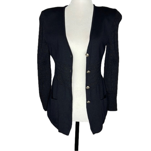 Vintage Escada classic navy blue cardigan - Picture 1 of 11